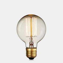 Edison Rustic Glop Bulb G80 Straight Line Warm Daylight 40 Watt Incandescent E27