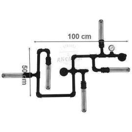 Sconce Retro Gothic Style Water Pipe Manometer Five Bulb