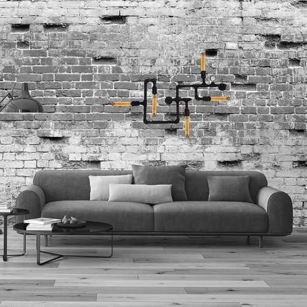 Sconce Retro Gothic Style Water Pipe Manometer Five Bulb