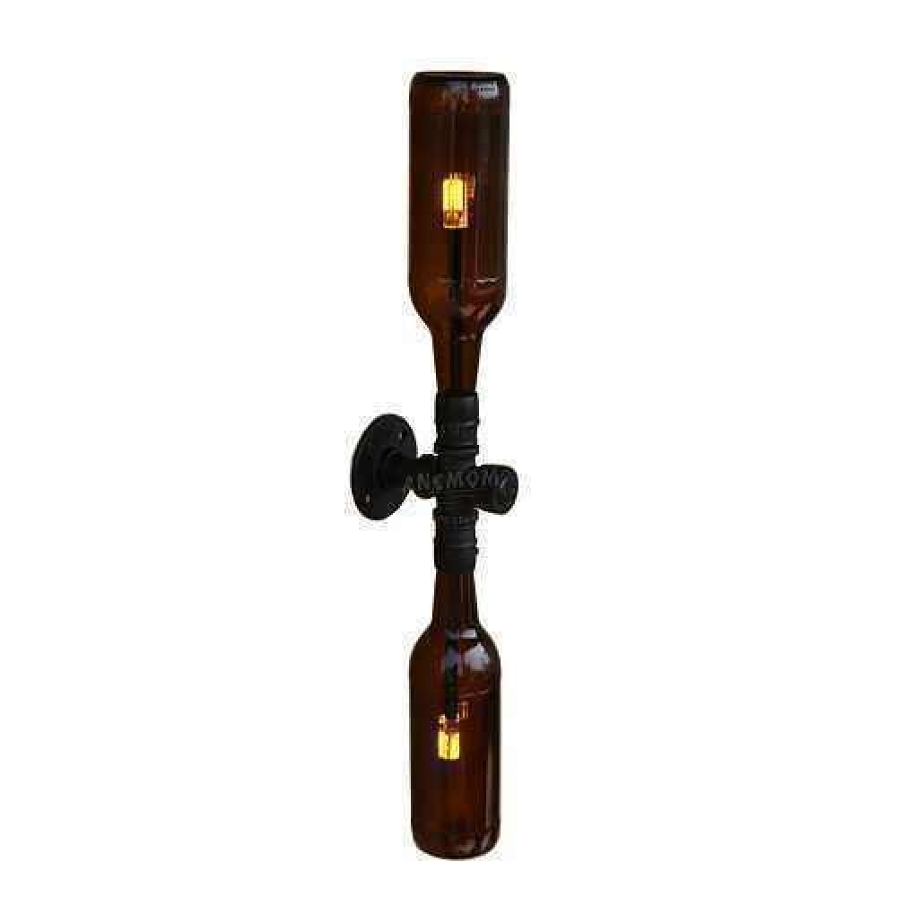 Bottle Chandelier Sconce with LED Bulb On/Off Switch Feature