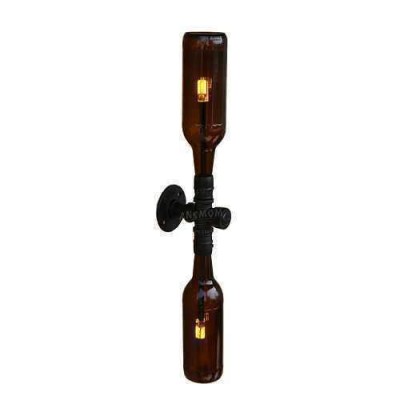 Bottle Chandelier Sconce with LED Bulb On/Off Switch Feature