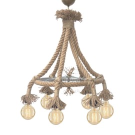 Chandelier Bicycle Rim Under Rope Sleeve