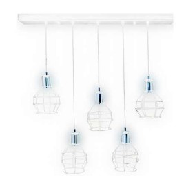 Chandelier Pendant Lamp Retro Style Metal with Five Copper Lampholders