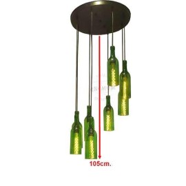 Bottle Chandelier Rustic Gothic Style Octal