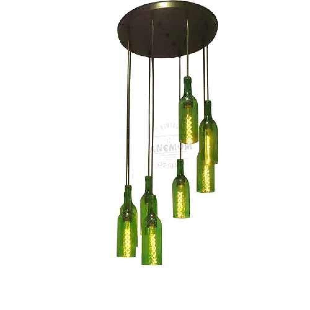 Bottle Chandelier Rustic Gothic Style Octal