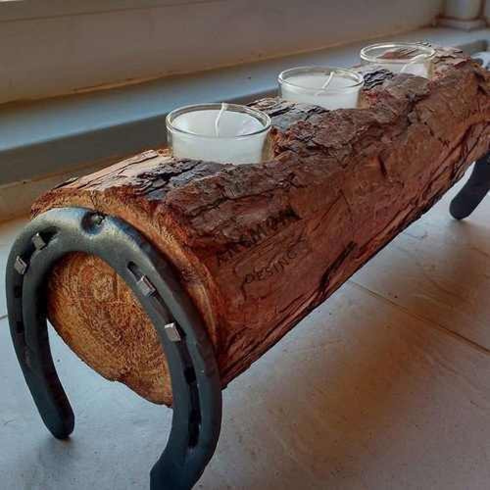Candle Holder Tree Horseshoe Gothic Style