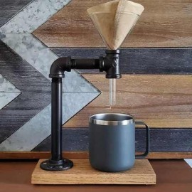 Retro Style Coffee Filtering Brewing Apparatus Stand