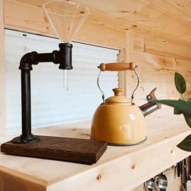 Retro Style Coffee Filtering Brewing Apparatus Stand