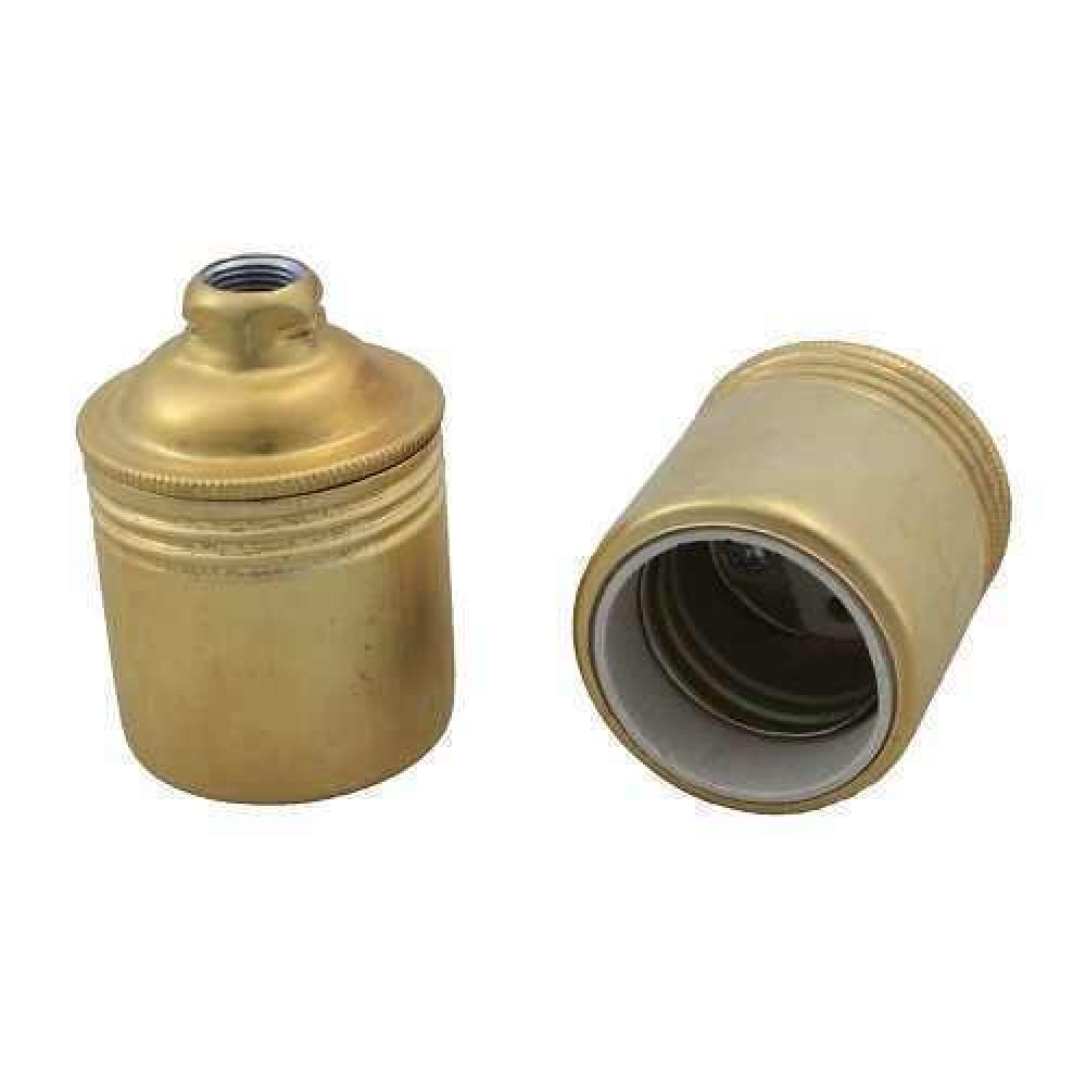 Decorative Metal Antique E27 Gold Retro Antique Porcelain Lampholder