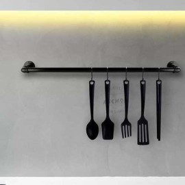 Retro Rustic Kitchen Pan Ladle Hanger 50cm