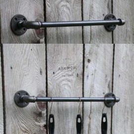 Retro Rustic Kitchen Pan Ladle Hanger 50cm