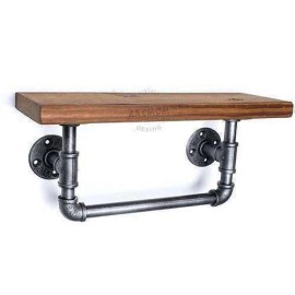 Retro Bathroom Kitchen Bedroom Water Pipe Towel Holder Rack