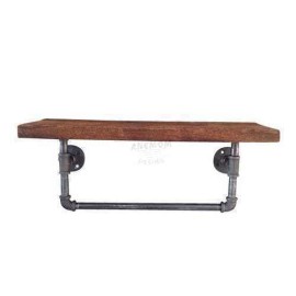 Retro Bathroom Kitchen Bedroom Water Pipe Towel Holder Rack