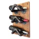 Retro Style Rustic Water Pipe Bottle Rack One Piece
